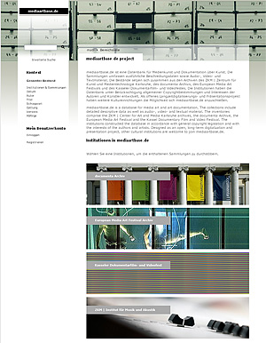 Website mediaartbase.de Website mediaartbase.de