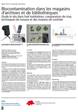 Poster zur Hochschularbeit von Nathalie de Gottrau, 2019